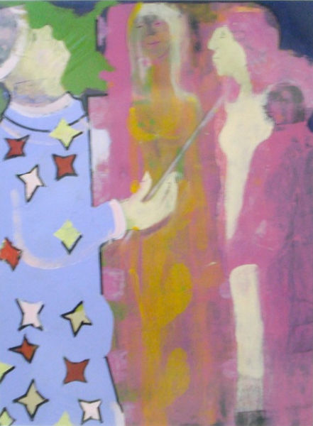 the magician, an original acrylic by Aldo Biglione