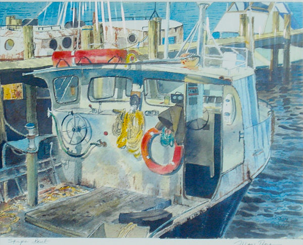 Skips Boat by Mary Stewart Rose