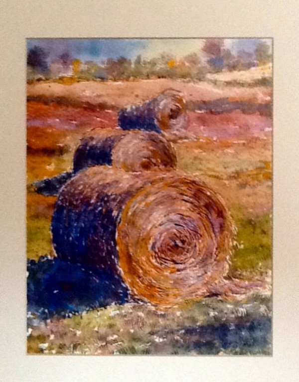 3 Hay Bales by Mary Stewart Rose